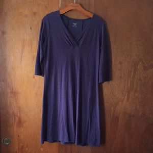 HORNY TOAD / purple ¾ sleeve dress / M